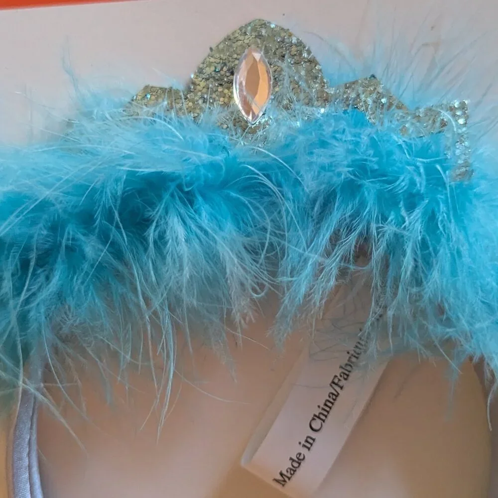 NWT Kids Snow Princess Frozen Winter Costume Snowflake Headband Wand Xmas Gift